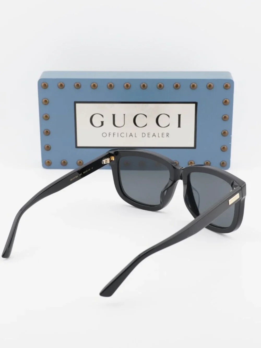 Gucci GG1317SA 001 Square Sunglasses - Black/Grey